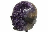 Sparkling Amethyst Geode With Metal Stand - Uruguay #342510-3
